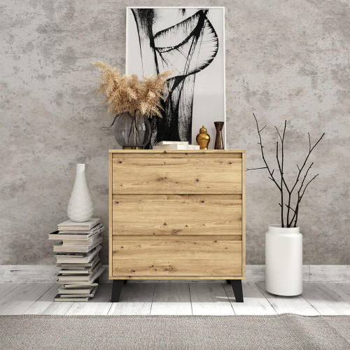 Фото комода BORG 3S/70 MEBELBOS дуб артизан в інтер'єрі
