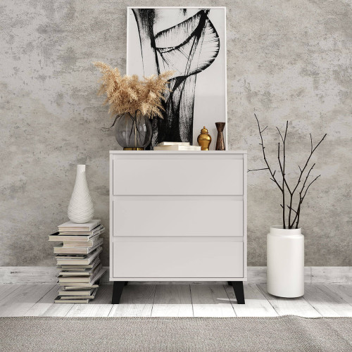 Фото комода BORG 3S/70 MEBELBOS кашемір в інтер'єрі