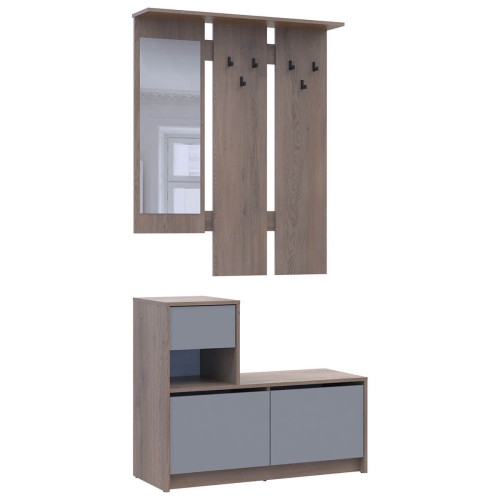 Фото передпокою БЕЛА ДОРОС (DOROS) кремона канноло / сірий – вигляд збоку