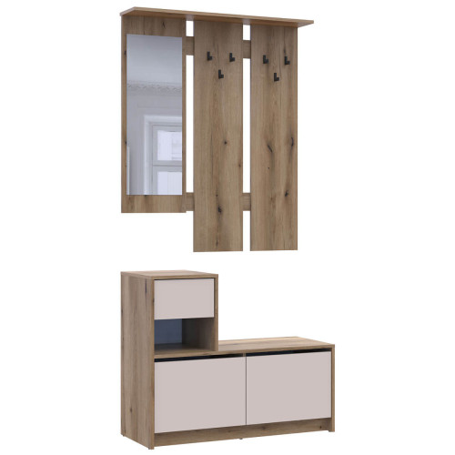 Фото передпокою БЕЛА ДОРОС (DOROS) дуб евок / кашемір – вигляд збоку