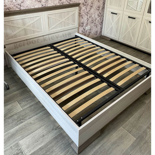 Фото ліжка 160 (каркас) МАРСЕЛЬ Гербор ясен сніжний / дуб сонома трюфель від покупця