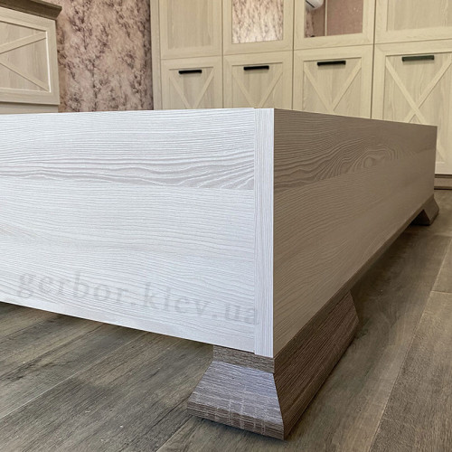 Фото ліжка 160 (каркас) МАРСЕЛЬ Гербор ясен сніжний / дуб сонома трюфель від покупця – ізніжжя