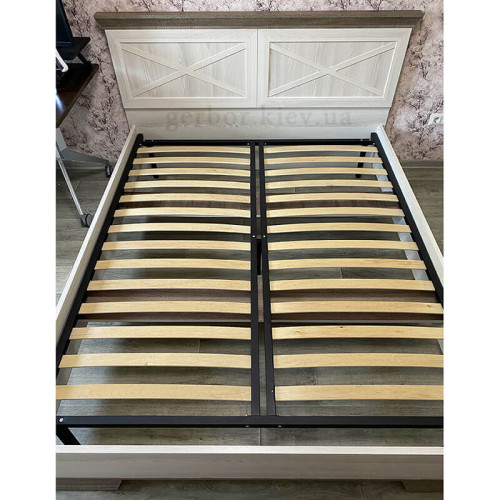 Фото ліжка 160 (каркас) МАРСЕЛЬ Гербор ясен сніжний / дуб сонома трюфель від покупця – вигляд зверху