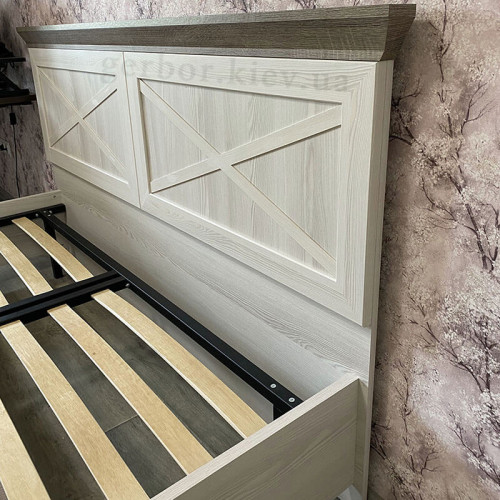 Фото ліжка 160 (каркас) МАРСЕЛЬ Гербор ясен сніжний / дуб сонома трюфель від покупця – узголів'я