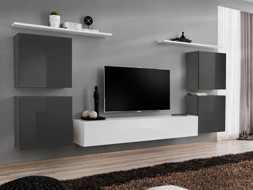 Фото гостиной SWITCH IV GW ASM MEBLE графит / белый