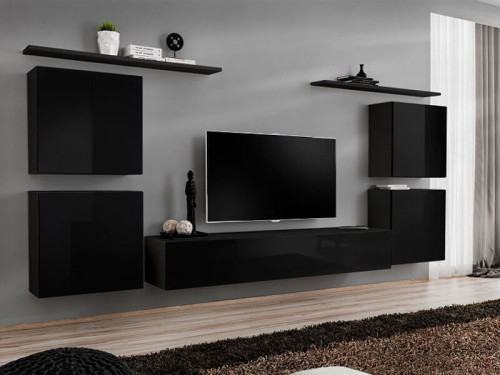 Фото гостиной SWITCH IV ZZ ASM MEBLE черный / черный глянец