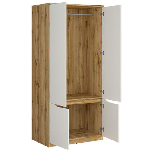 Фото комплекта мебели для спальни NUIS BRW – наполнение шкафа