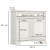 Фото тумби TIFFANY II 2D1S MEBELBOS – розміри