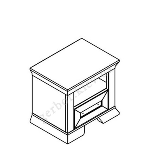 На фото схема приліжкової тумбочки 1S МАРСЕЛЬ Гербор