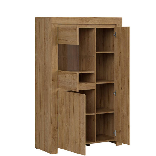 Фото стенки HOLTEN BRW дуб уотерфорд – наполнение низкой витрины