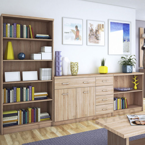 Фото комода KOM 2D5S TOP-MIX VMV Holding дуб сонома в интерьере гостиной