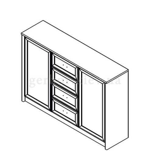 Фото комоду KOM2D4S Гербор – схема