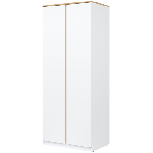 Фото шафи REMI RM10 LIVEO BOGFRAN білий / дуб евок – вигляд збоку