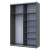 G-КАЙЗЕР Шафа-купе 2 ДСП ДОРОС (DOROS) 160х60х240  | Doros