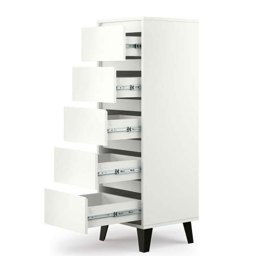 Фото білого комода BORG 5S/40 MEBELBOS – наповнення