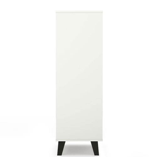 Фото білого комода BORG 5S/40 MEBELBOS – бічна сторона