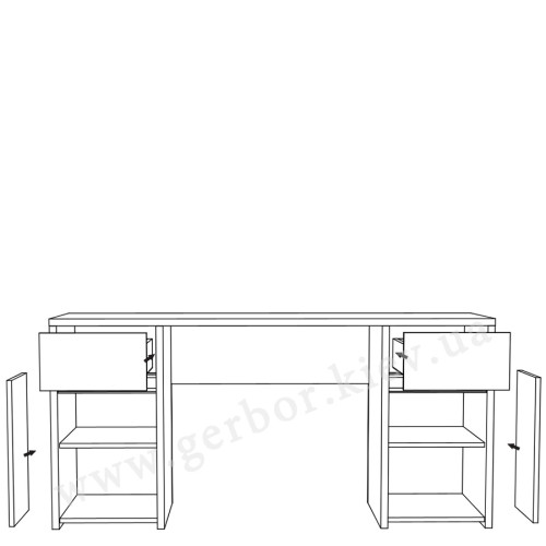 Фото наполнения письменного стола TAHOE TA15 BOGFRAN