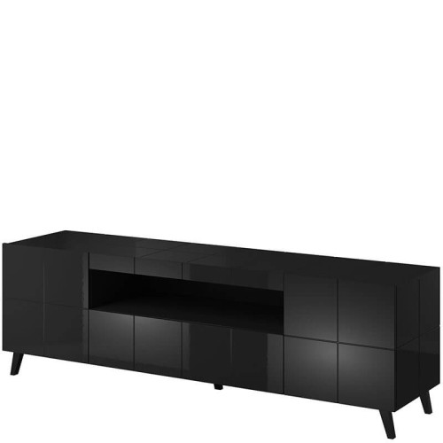 Фото тумбы ТВ REJA CAMA MEBLE черный глянец на ножках