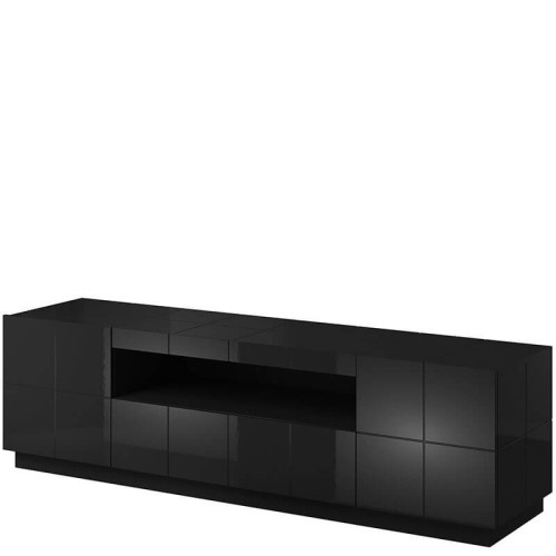 Фото тумбы ТВ REJA CAMA MEBLE черный глянец на цоколе