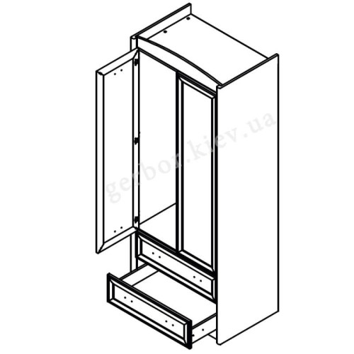 Фото шафи SZF2D2S Салерно Гербор – схема наповнення