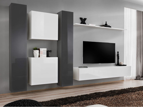 Фото гостиной SWITCH VI GW ASM MEBLE графит / белый