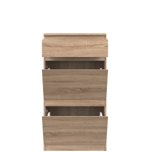 Фото тумби для взуття REMI RM11 LIVEO BOGFRAN дуб сонома – вигляд спереду наповнення