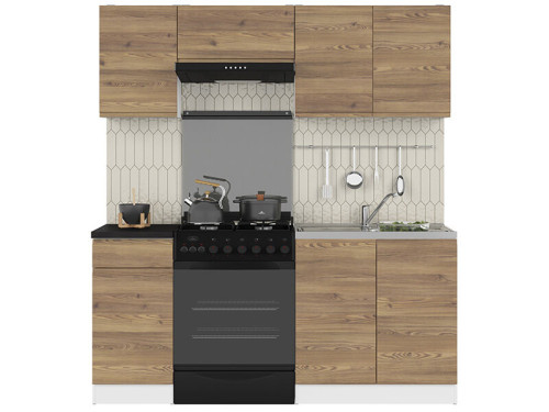 Фото кухні JUNONA LINE 180 BBL BRW модрина зі стільницею