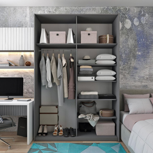 G-КАЙЗЕР Шафа-купе 1 ДСП / 1 Дзеркало ДОРОС (DOROS) 160х60х240