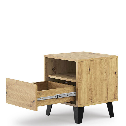 Фото приліжкової тумбочки BORG 1S MEBELBOS дуб артизан – наповнення