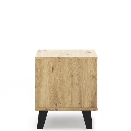 Фото приліжкової тумбочки BORG 1S MEBELBOS дуб артизан – бічна сторона