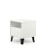 Фото білої приліжкової тумбочки BORG 1S MEBELBOS – вигляд збоку