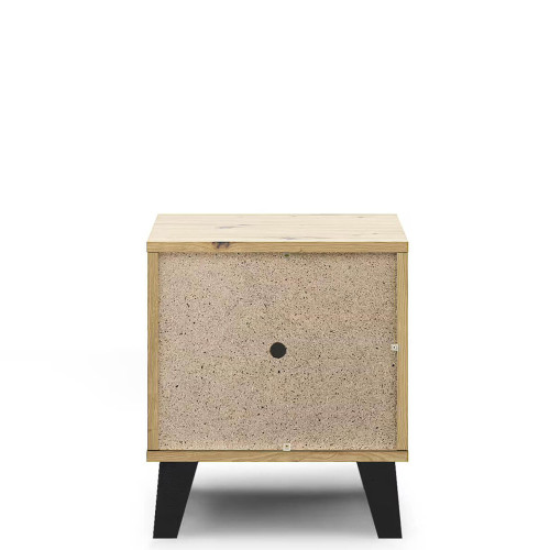 Фото приліжкової тумбочки BORG 1S MEBELBOS дуб артизан – тильна сторона