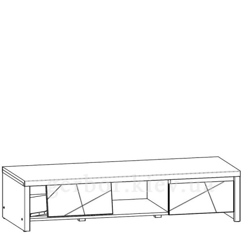 Фото тумби ТВ КАСПIАН білий сніг RTV2S/14/40 БРВ (ВМК) – наповнення