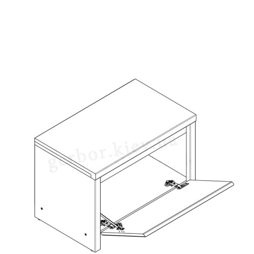 Фото передпокою КАСПІАН кашемір БРВ (ВМК) – схема наповнення тумби для взуття