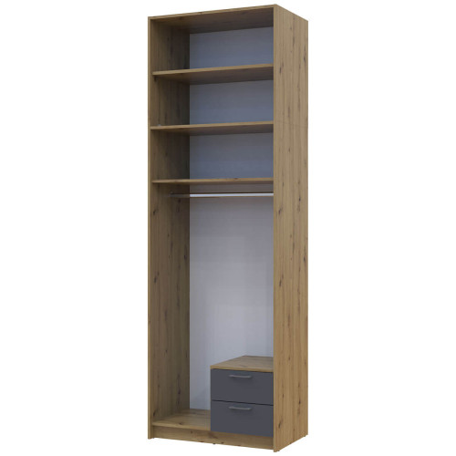 РОНДІ Шафа з високою антресоллю 2 ДСП ДОРОС (DOROS) 82х52х260