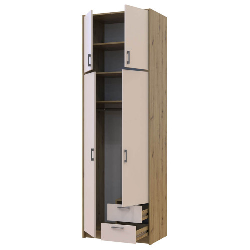 РОНДІ Шафа з високою антресоллю 2 ДСП ДОРОС (DOROS) 82х52х260