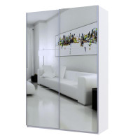 G-КАЙЗЕР Шафа-купе 2 Дзеркала ДОРОС (DOROS) 160х60х240