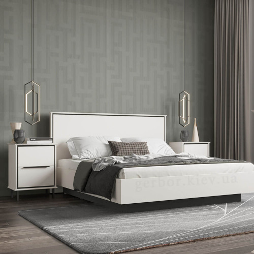 Фото приліжкової тумбочки ХІЛС KOM2S Гербор в інтер'єрі спальні
