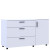 Фото білого комода ТОРН 3Ш/1Д ДОРОС (DOROS) – вигляд збоку