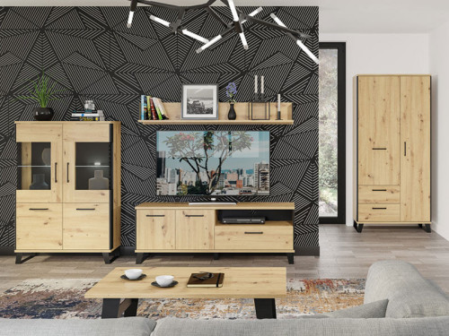 Фото шкафа LOFT LT9 BOGFRAN в интерьере гостиной