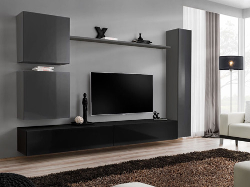 Фото гостиной SWITCH VIII GZ ASM MEBLE графит / черный