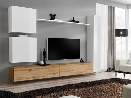 Фото гостиной SWITCH VIII WWT ASM MEBLE белый / дуб вотан