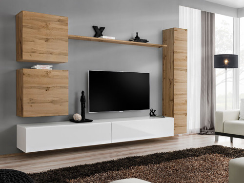 Фото гостиной SWITCH VIII WTW ASM MEBLE дуб вотан / белый
