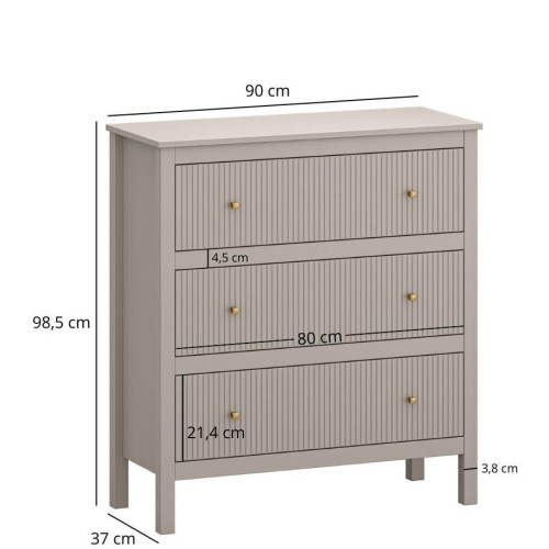 Фото комода KLEO 3S MEBELBOS – розміри