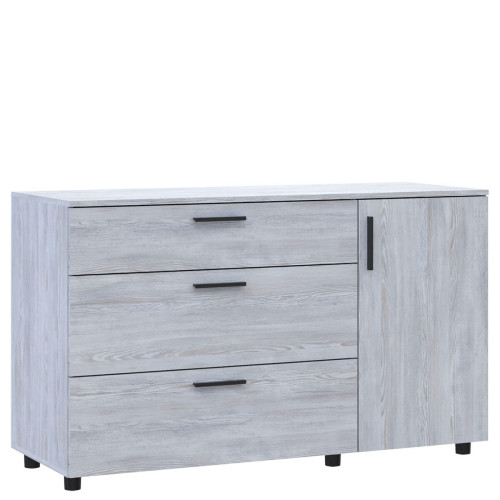 Фото комода ТОРН 3Ш/1Д ДОРОС (DOROS) сосна натті – вигляд збоку