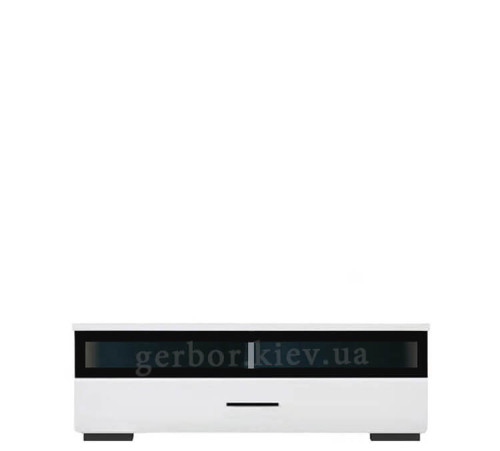 Фото тумби ТВ ВУШЕР RTV1SW Гербор німфея альба / білий глянець