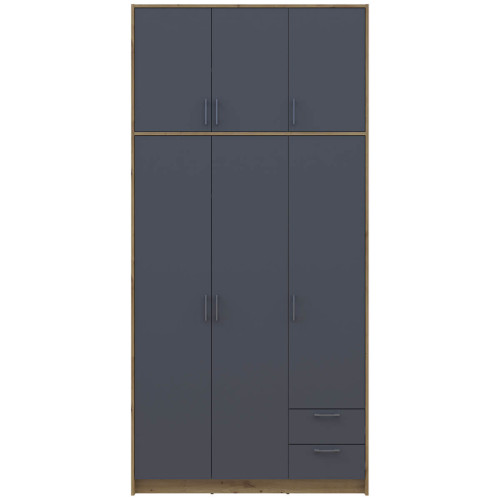 РОНДІ Шафа з високою антресоллю 3 ДСП ДОРОС (DOROS) 121х52х260