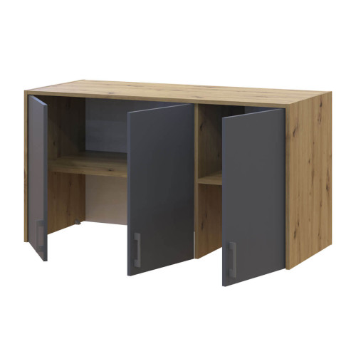 РОНДІ Шафа з високою антресоллю 3 ДСП ДОРОС (DOROS) 121х52х260