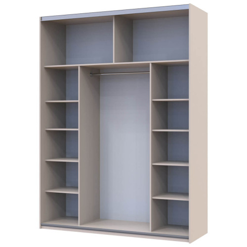 Фото шафи-купе 2 ДСП G-КАЙЗЕР ДОРОС (DOROS) 180х60х240 кашемір – наповнення