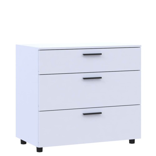 Фото білого комода ТОРН 3Ш ДОРОС (DOROS)